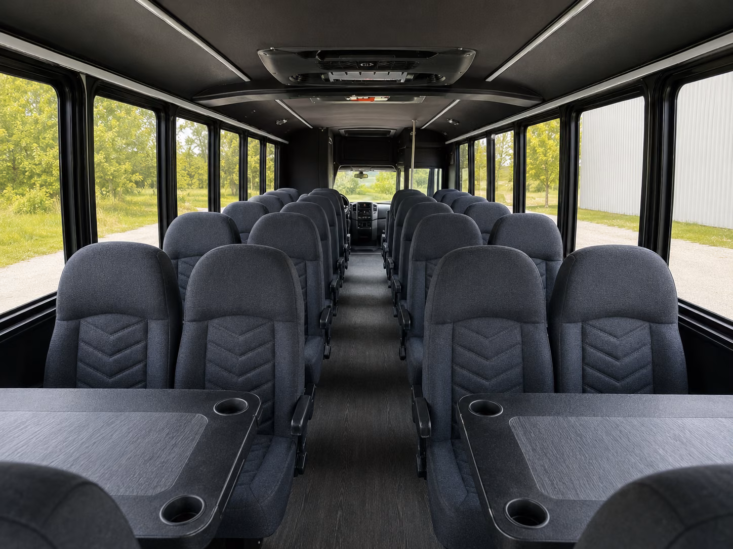 ontario 18 passenger minibus inside