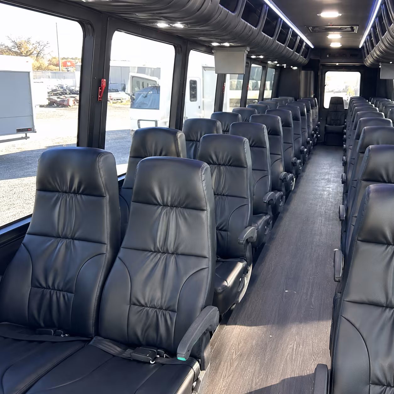 ontario 28 passenger minibus interior