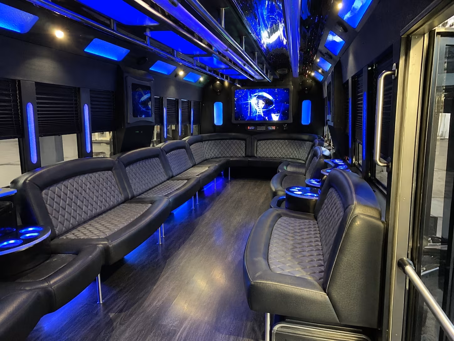 ontario 28 passenger party bus interior