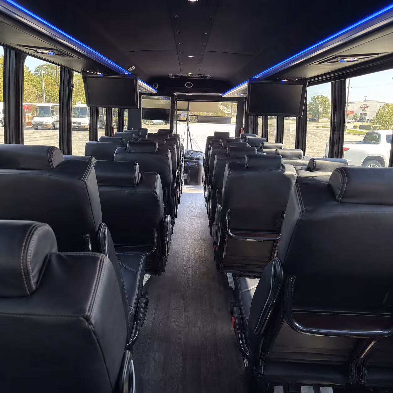 ontario 35 passenger minibus inside