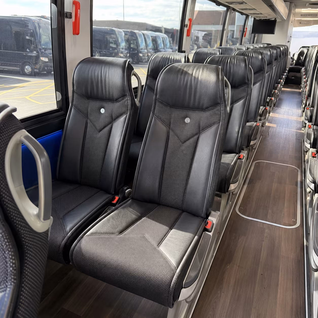 ontario 40 passenger charter bus interior