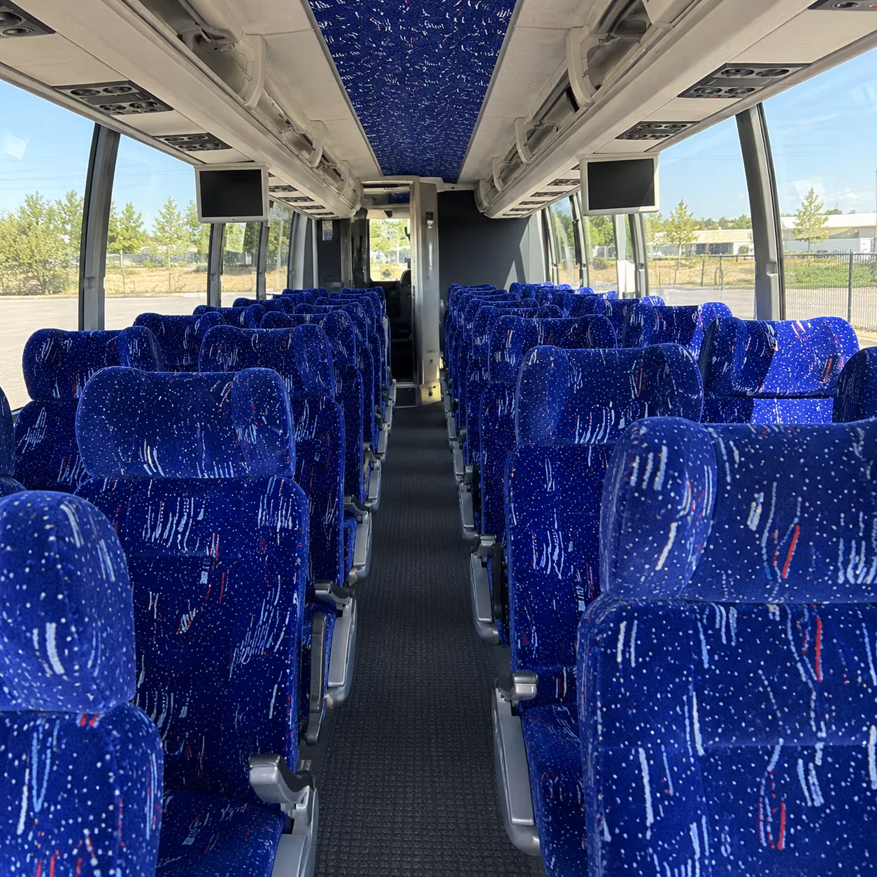 ontario 54 passenger charter bus interior